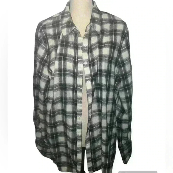 PLT OVERSIZED FLANNEL SHIRT - Picture 3 of 3